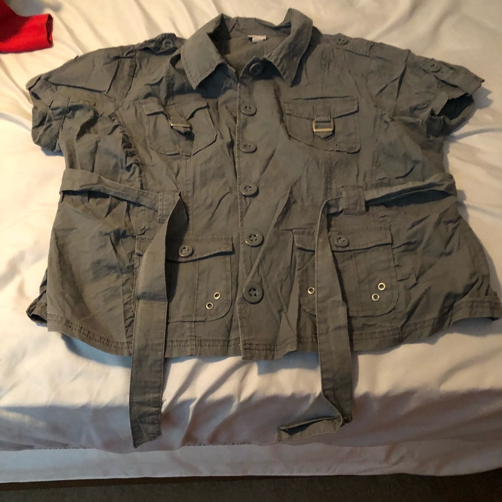Venezia grey shortsleeved jacket/too